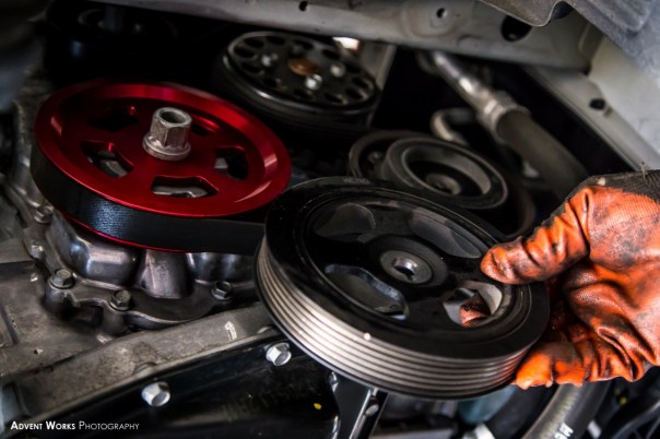 Veloster NST Crank Pulley vs OEM Crank Pulley